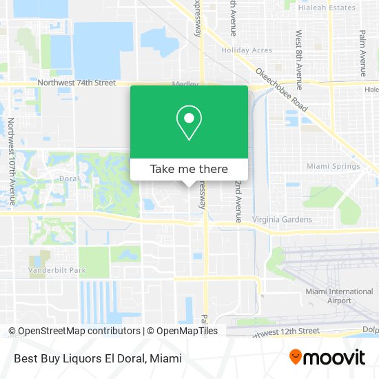 Best Buy Liquors El Doral map