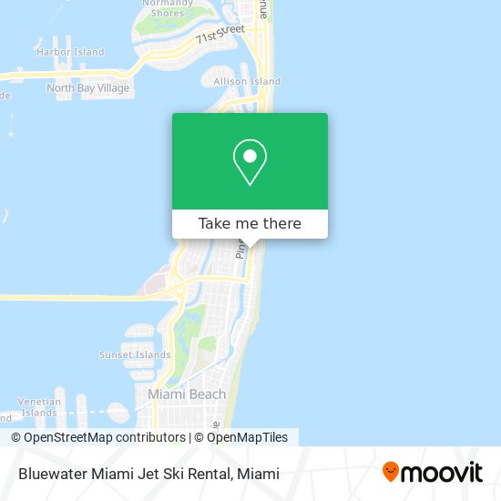 Bluewater Miami Jet Ski Rental map