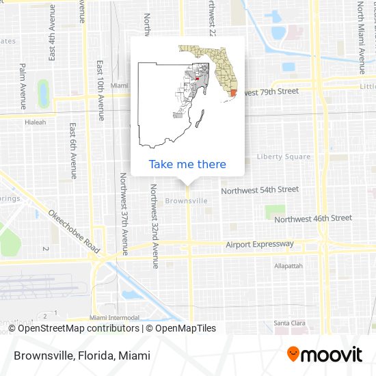 Brownsville, Florida map