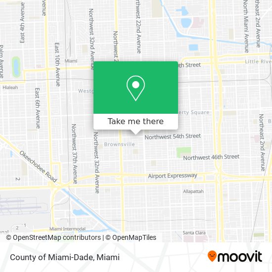 Mapa de County of Miami-Dade