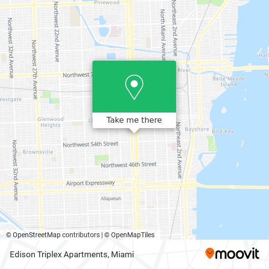 Edison Triplex Apartments map