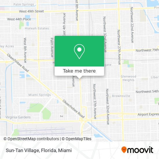 Sun-Tan Village, Florida map