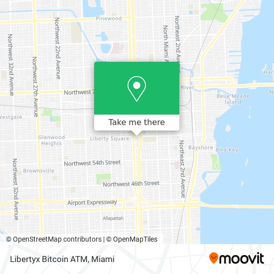 Mapa de Libertyx Bitcoin ATM