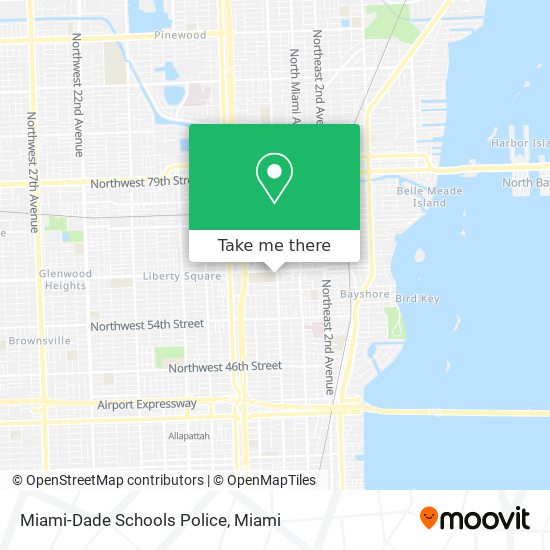 Miami-Dade Schools Police map