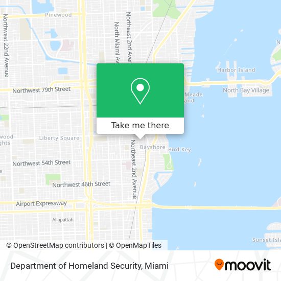 Mapa de Department of Homeland Security
