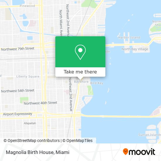 Mapa de Magnolia Birth House