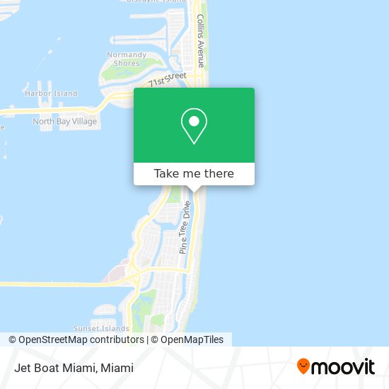 Jet Boat Miami map
