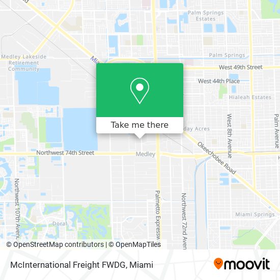 McInternational Freight FWDG map