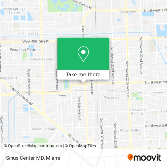 Sinus Center MD map