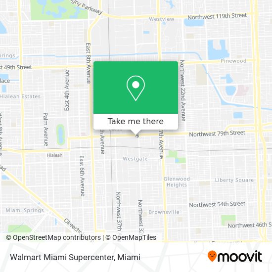 Mapa de Walmart Miami Supercenter