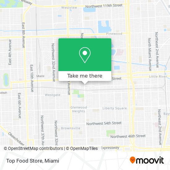 Top Food Store map