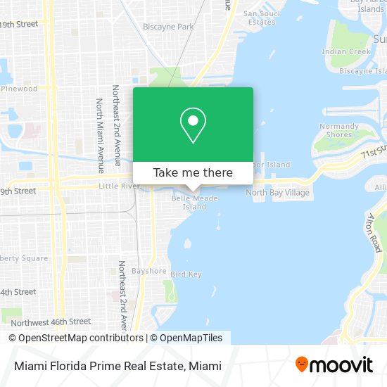 Miami Florida Prime Real Estate map