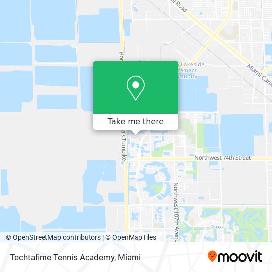 Techtafime Tennis Academy map