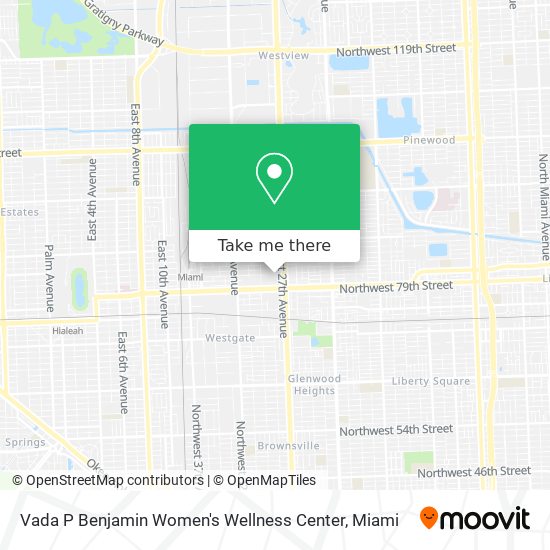 Vada P Benjamin Women's Wellness Center map