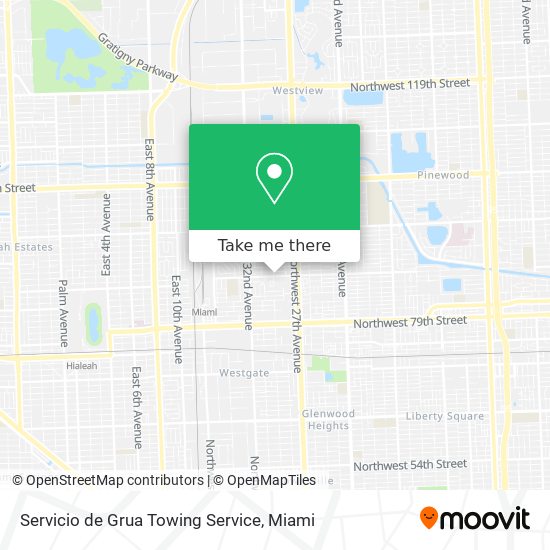 Servicio de Grua Towing Service map