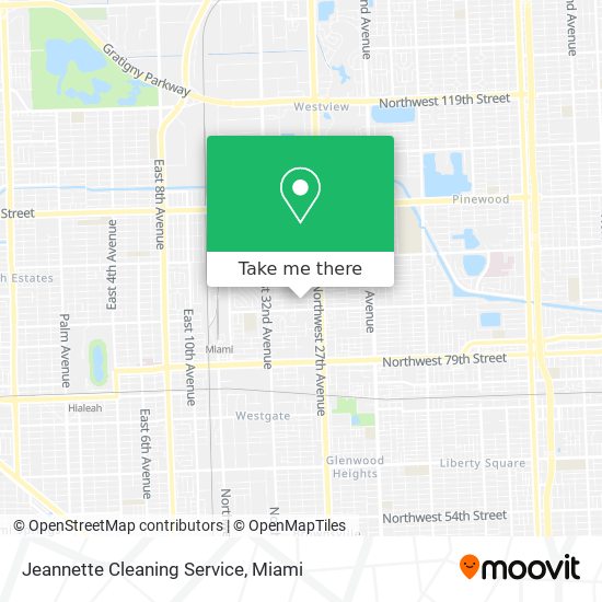 Jeannette Cleaning Service map