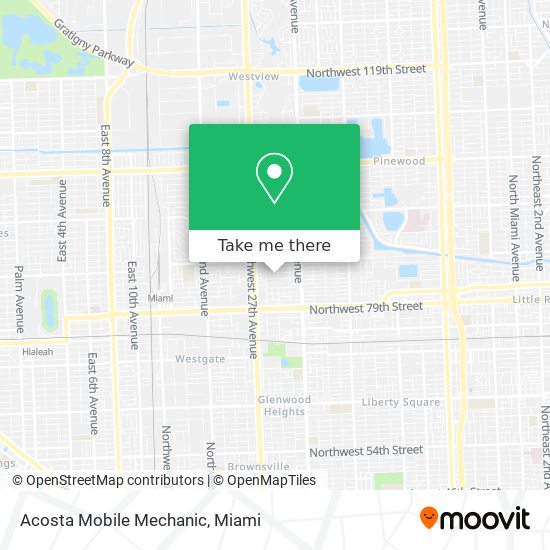 Mapa de Acosta Mobile Mechanic
