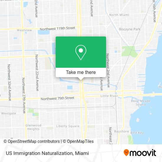 US Immigration Naturalization map