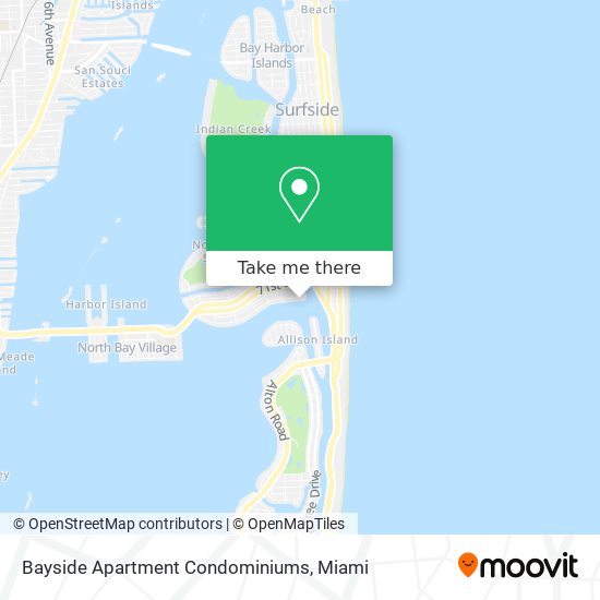 Mapa de Bayside Apartment Condominiums