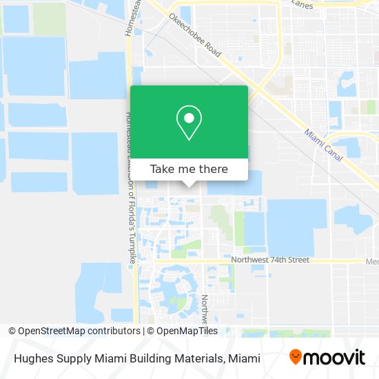 Hughes Supply Miami Building Materials map