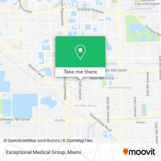 Exceptional Medical Group map