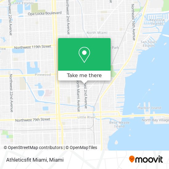 Athleticsfit Miami map