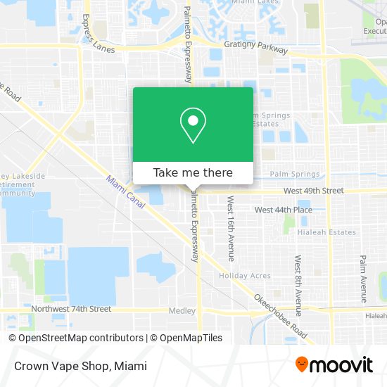 Crown Vape Shop map