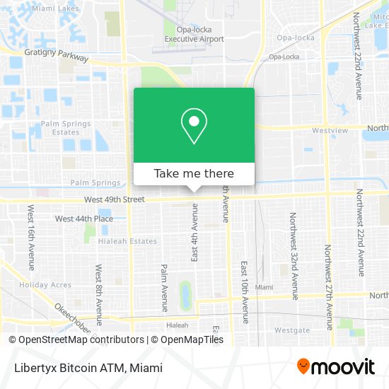 Mapa de Libertyx Bitcoin ATM