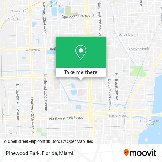 Pinewood Park, Florida map