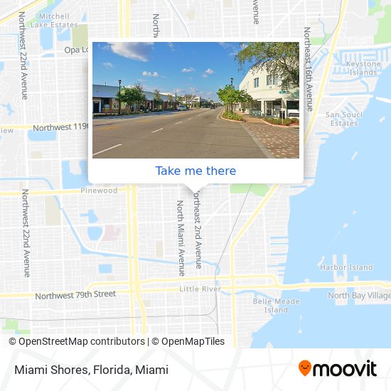 Mapa de Miami Shores, Florida