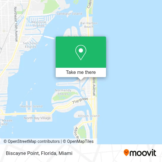 Biscayne Point, Florida map