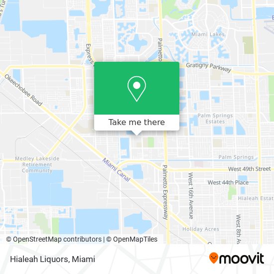 Mapa de Hialeah Liquors