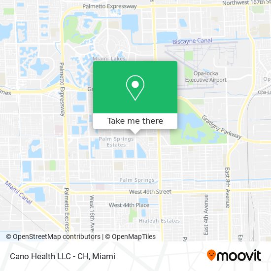 Mapa de Cano Health LLC - CH