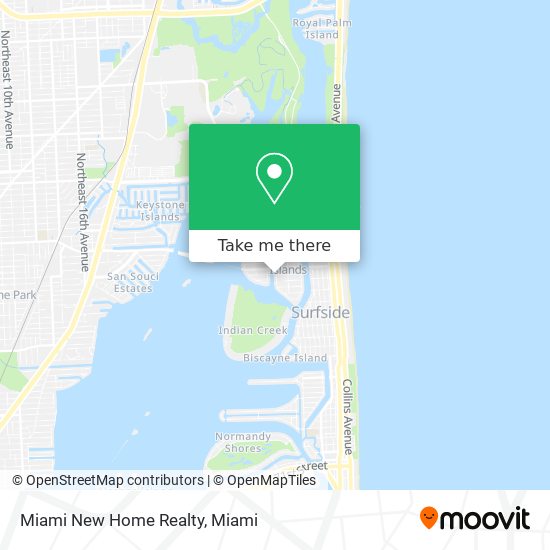 Miami New Home Realty map