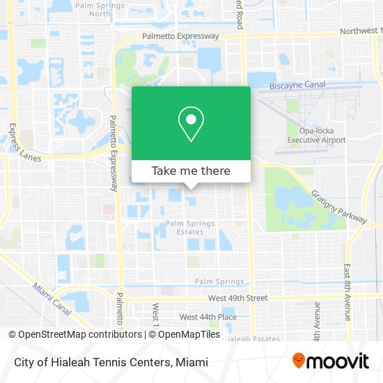 Mapa de City of Hialeah Tennis Centers