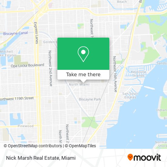 Nick Marsh Real Estate map