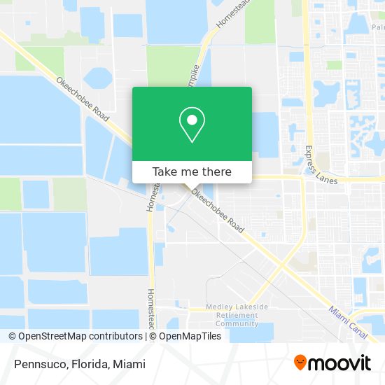 Mapa de Pennsuco, Florida