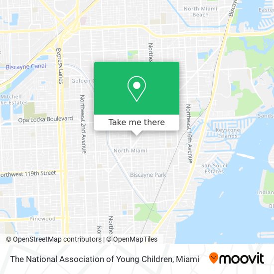 The National Association of Young Children map