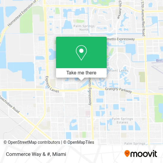 Commerce Way & # map