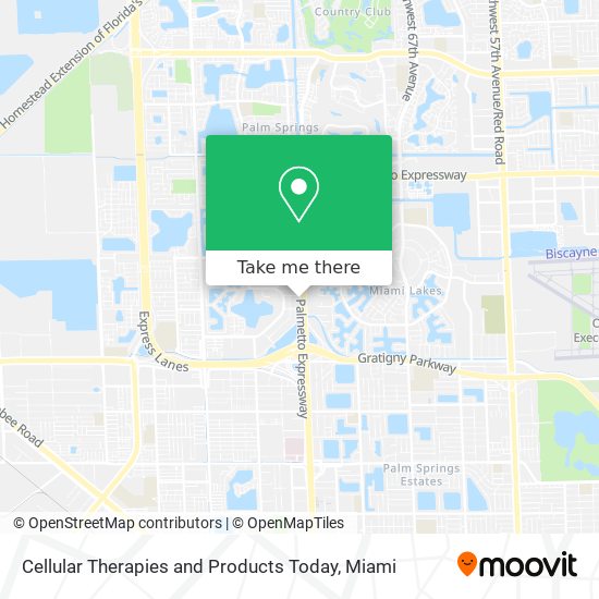 Cellular Therapies and Products Today map