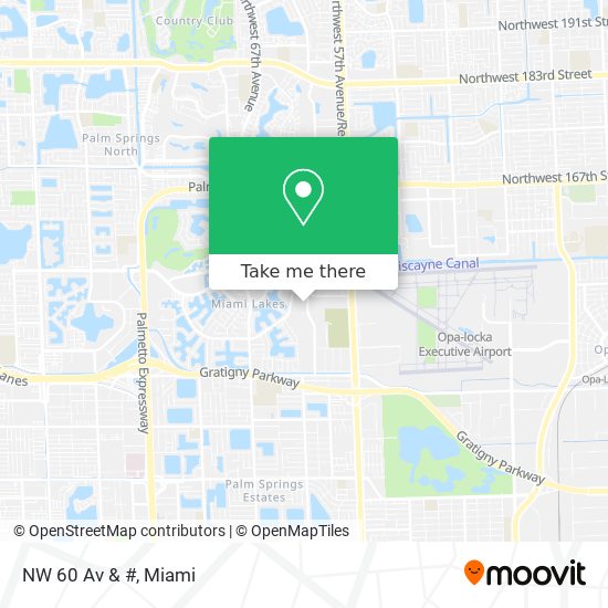 NW 60 Av & # map