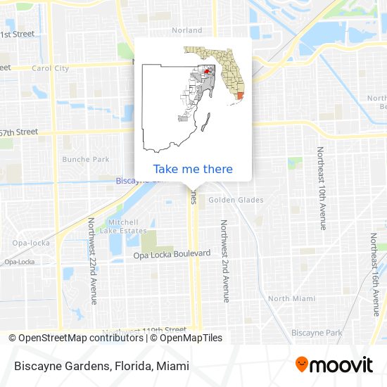 Mapa de Biscayne Gardens, Florida