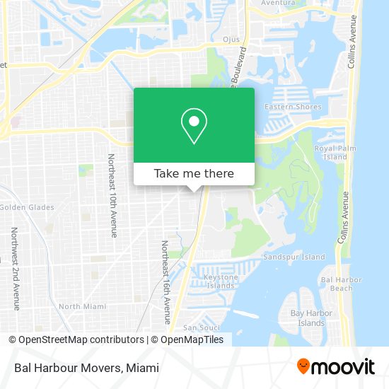 Mapa de Bal Harbour Movers