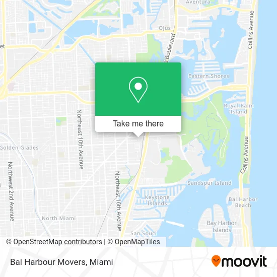 Bal Harbour Movers map