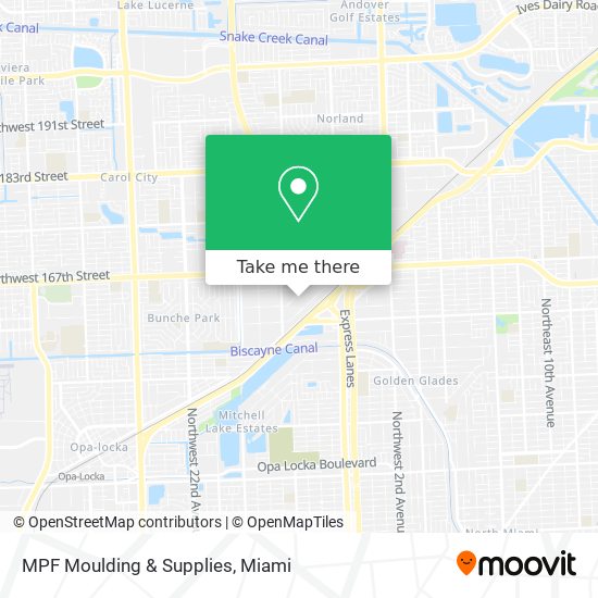 Mapa de MPF Moulding & Supplies