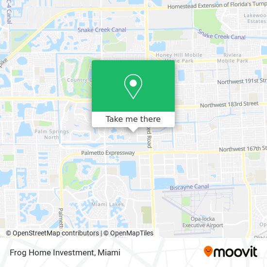 Frog Home Investment map