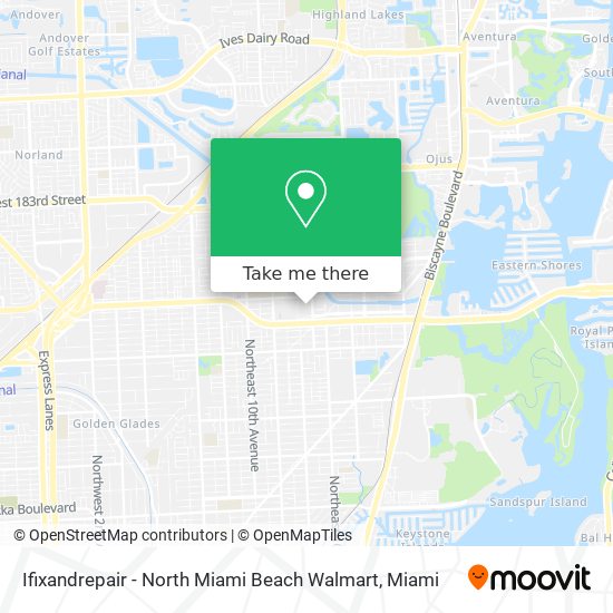 Mapa de Ifixandrepair - North Miami Beach Walmart