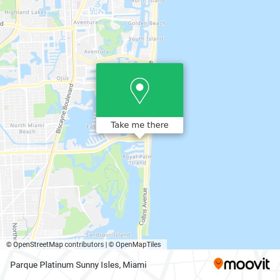 Mapa de Parque Platinum Sunny Isles