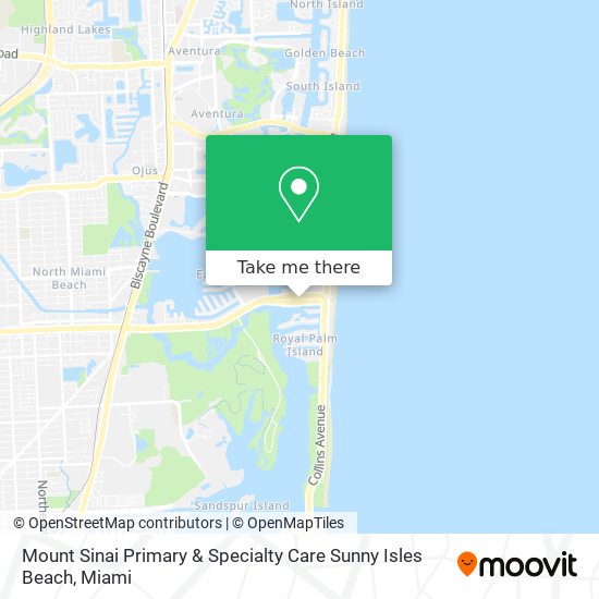 Mapa de Mount Sinai Primary & Specialty Care Sunny Isles Beach