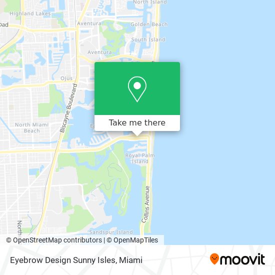 Mapa de Eyebrow Design Sunny Isles